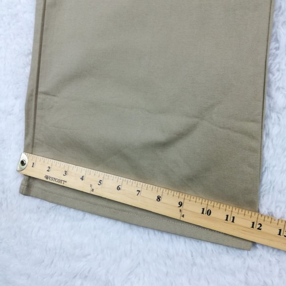 Dickies Womens Pants Slim Boot Cut Twill Flex Khaki Workwear Plus 24 New - Picture 9 of 14